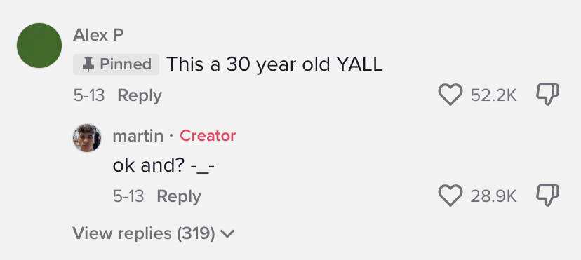 tiktok comment section
